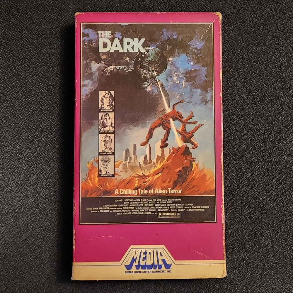 Vintage 80s The Dark VHS Horror Movie